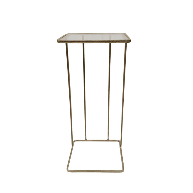 CaliCosy Bijzettafel van goudkleurig metaal en glas l25,5 cm antoinette 3196904 large