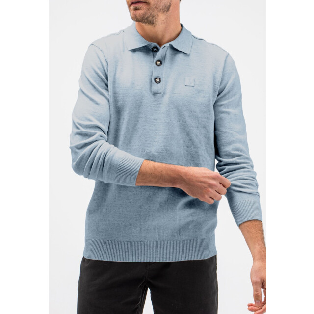 Butcher of Blue m2416001 lt clifden polo l/s M2416001 large
