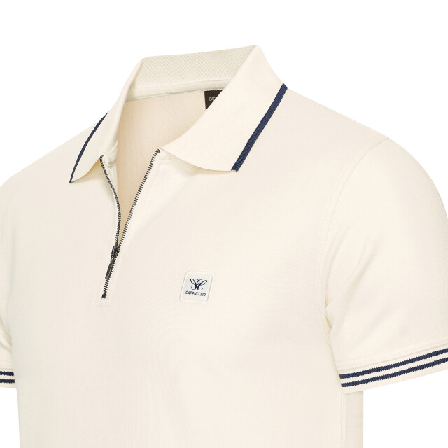 Cappuccino Italia Polo zip polo torino cap-torino-wht-S large