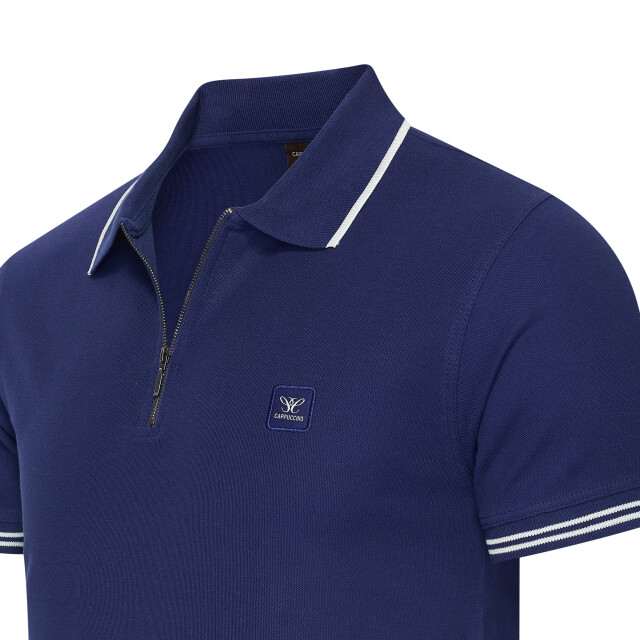 Cappuccino Italia Polo zip polo torino cap-torino-nvy-S large