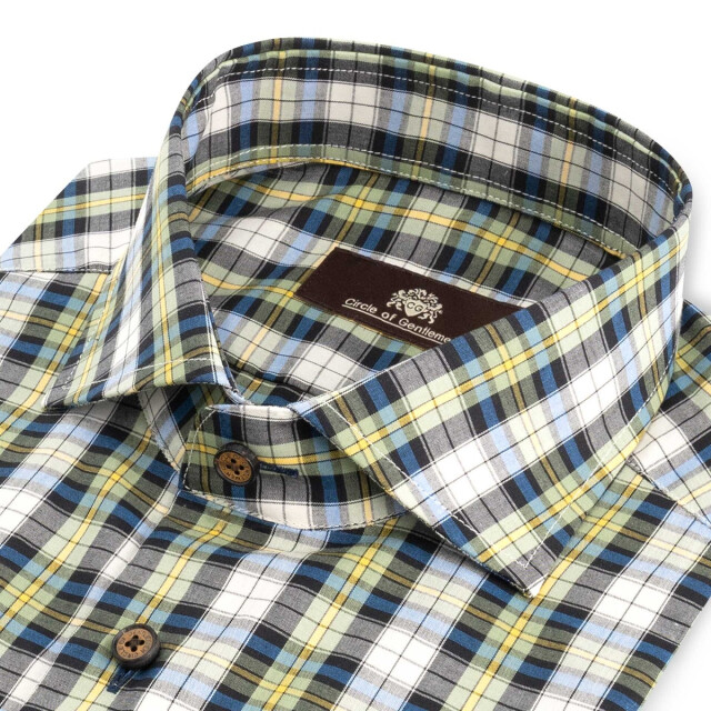 Circle of Gentlemen Paul geruit overhemd 100% co 252-20023-892- large