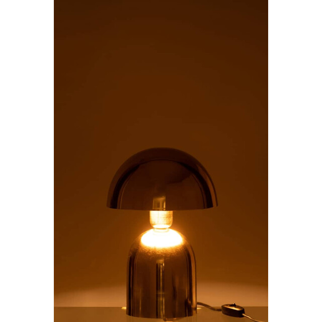 J-Line Lamp paddenstoel metaal blinkend 37194 large