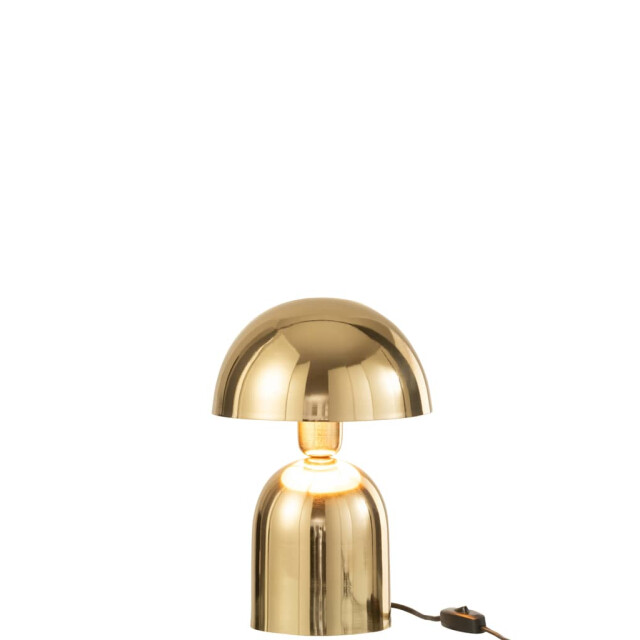 J-Line Lamp paddenstoel metaal blinkend 37194 large