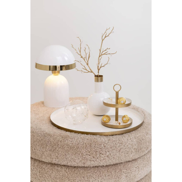 J-Line Lamp goud boord metaal blinkend 37174 large