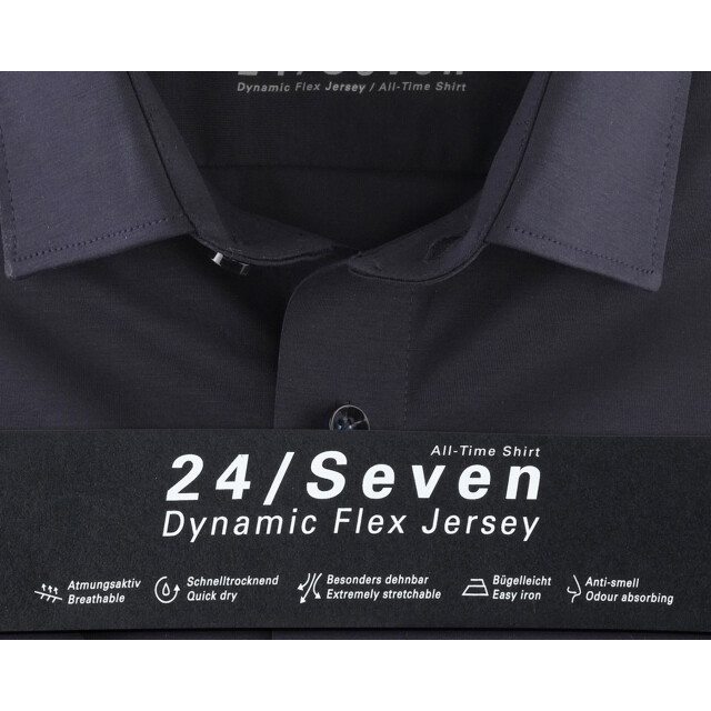Olymp 24/seven modern fit overhemd met korte mouwen 074112-001-40 large