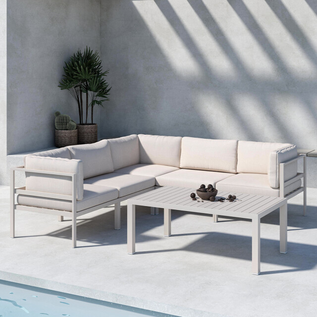 Nest Outdoor Glen aluminium tuin salontafel 120 x 45 cm 3197032 large