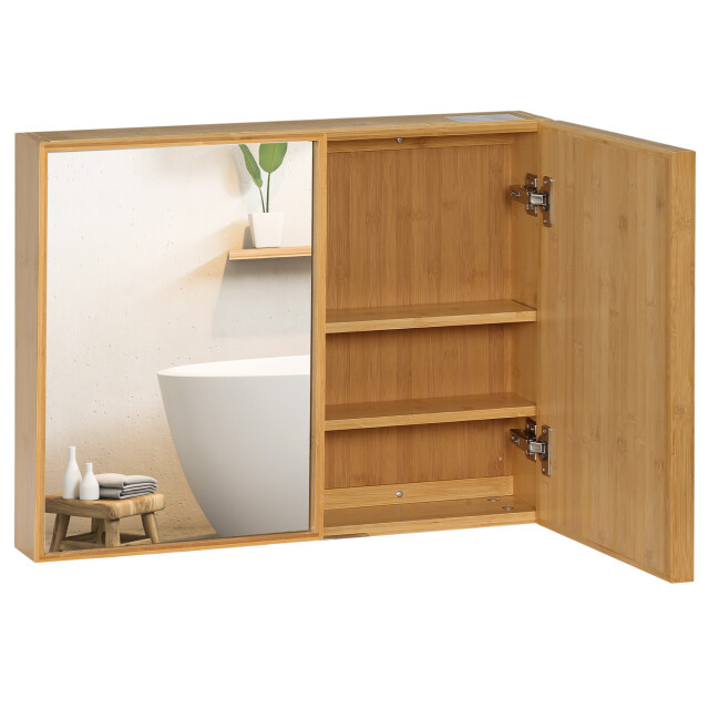 4goodz Kleankin spiegelkast, badkamerspiegelkast met 3 binnenplanken, dubbele 3196987 large