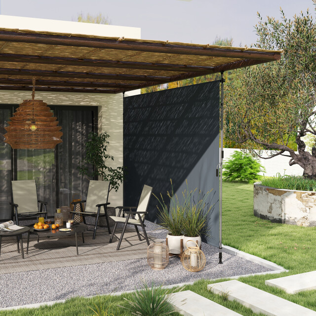 4goodz Outsunny verticale zonwering verticale luifel 350b x 221-311h cm - 3196986 large