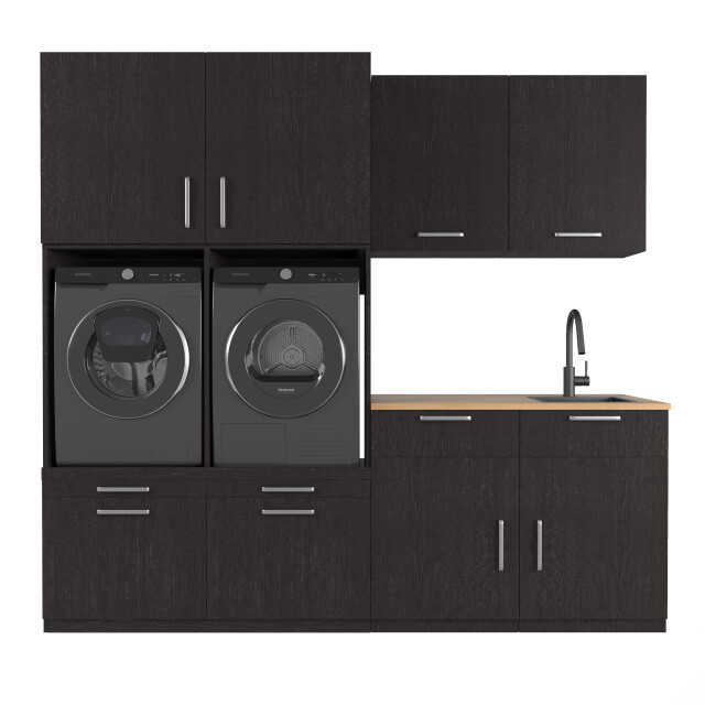 Wasophoogte Wasmachine kast singapore – Ébène 3196168 large