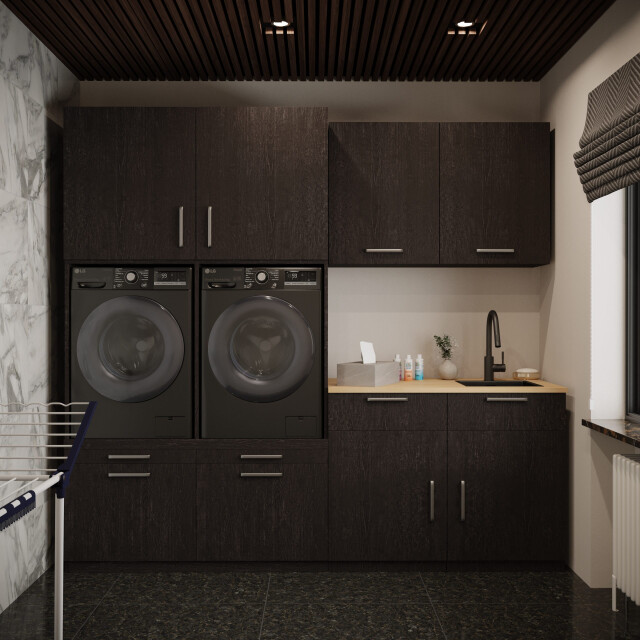 Wasophoogte Wasmachine kast singapore – Ébène 3196168 large