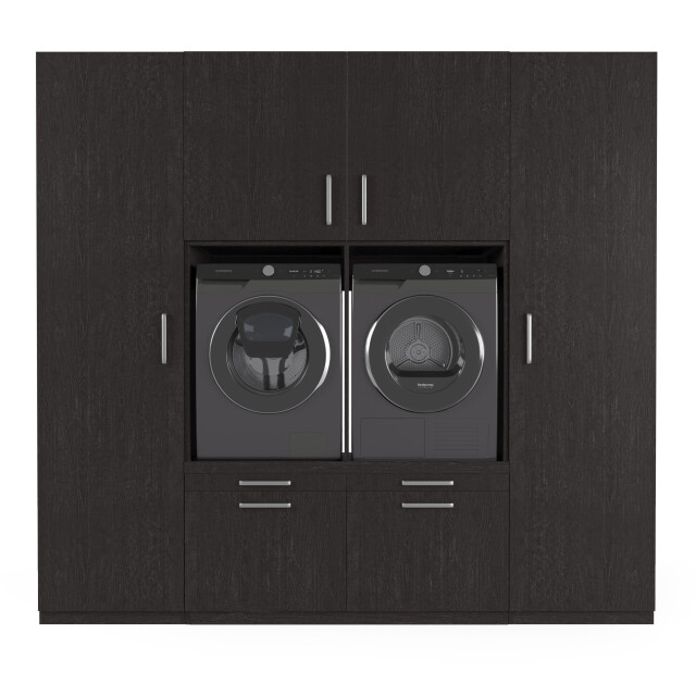 Wasophoogte Wasmachine kast vienna – Ébène 3196943 large