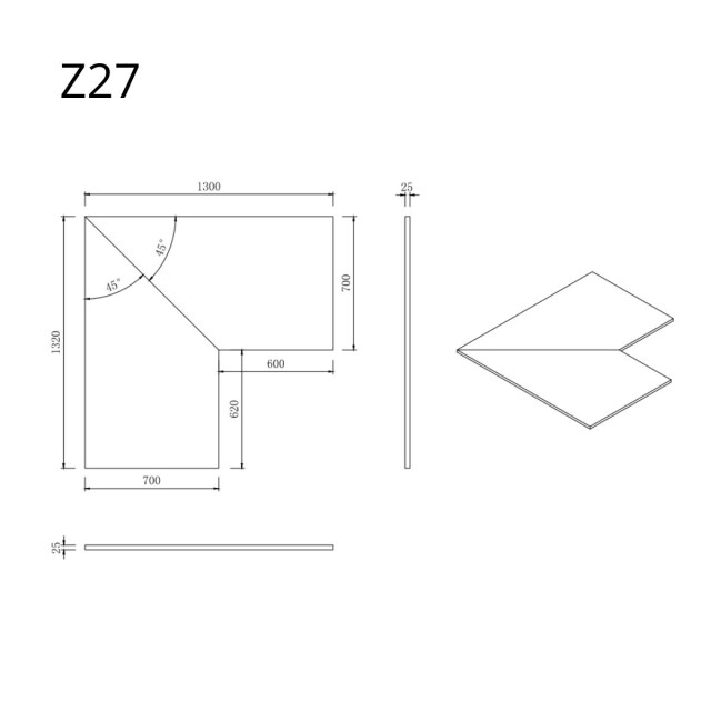 Wasophoogte Aanrechtblad module z27 licht eiken 3196004 large