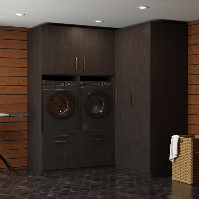 Wasophoogte Wasmachine kast milan Ébène 3196424 large