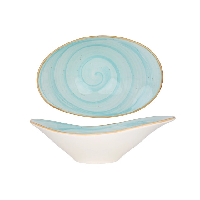 Bonna Serveerschaal aqua porselein 27 cm (750cc) set van 2 3069466 large