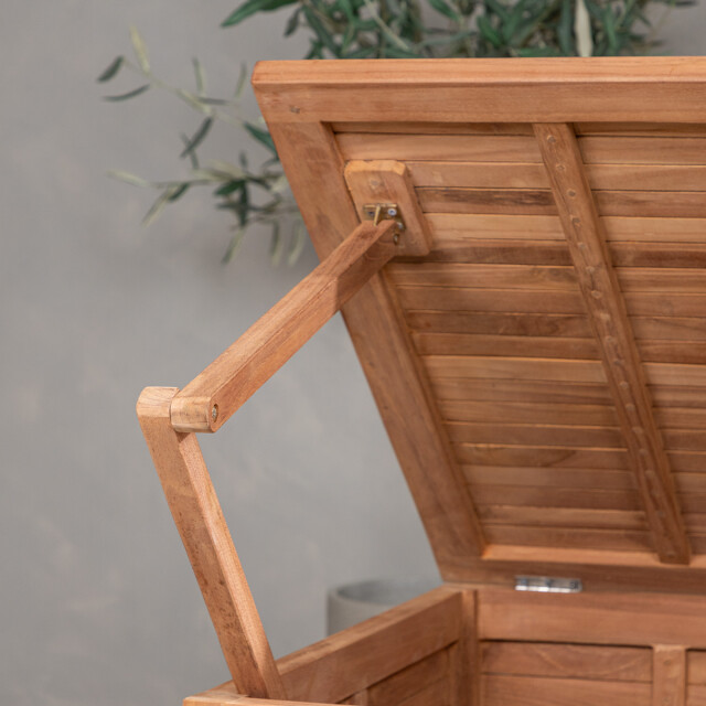 Nest Outdoor Dave teakhouten tuinkussen opbergkist naturel 130 x 46 cm 3197021 large