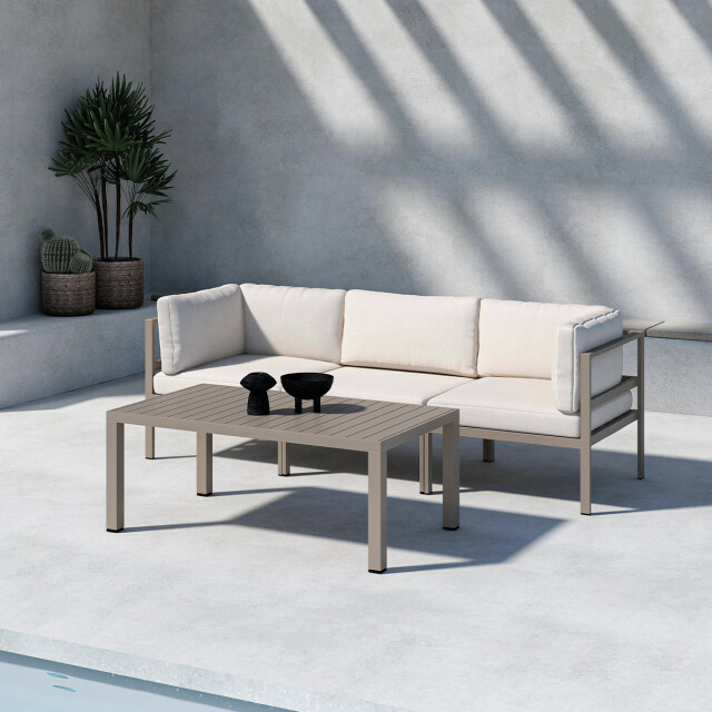 Nest Outdoor Glen aluminium tuin salontafel 120 x 45 cm 3197033 large