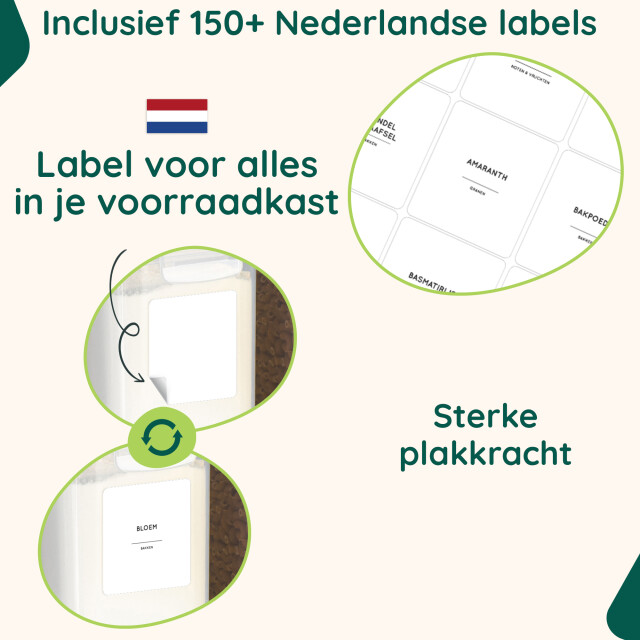 Xivada Voorraadpotten nena - met stickers 16 stuks 3193617 large