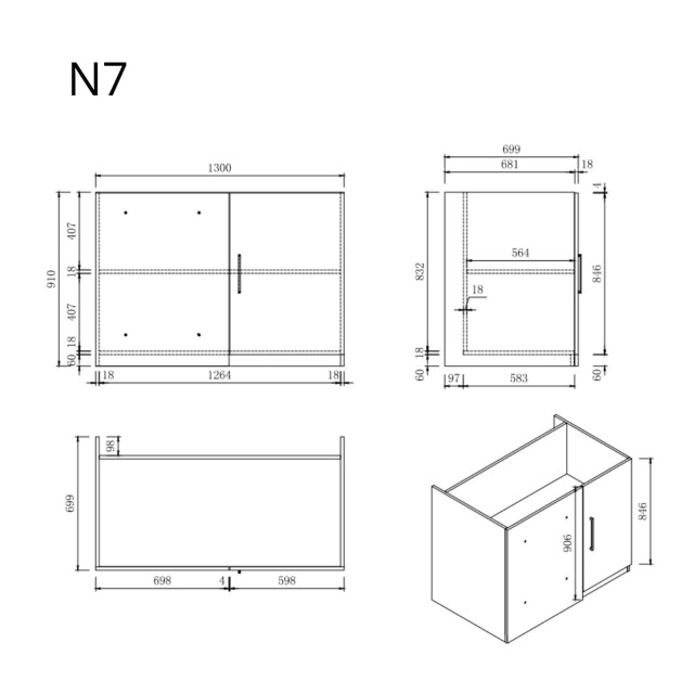 Wasophoogte Keukenkast – module n7 – pure 3195658 large