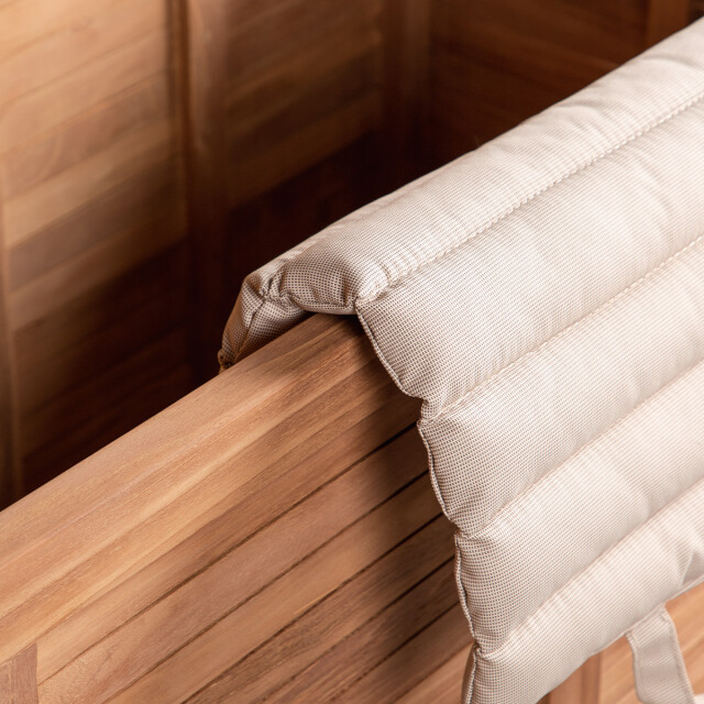 Nest Outdoor Dave teakhouten tuinkussen opbergkist naturel 130 x 60 cm 3197020 large