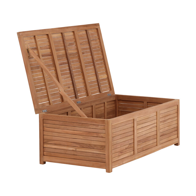 Nest Outdoor Dave teakhouten tuinkussen opbergkist naturel 130 x 46 cm 3197021 large