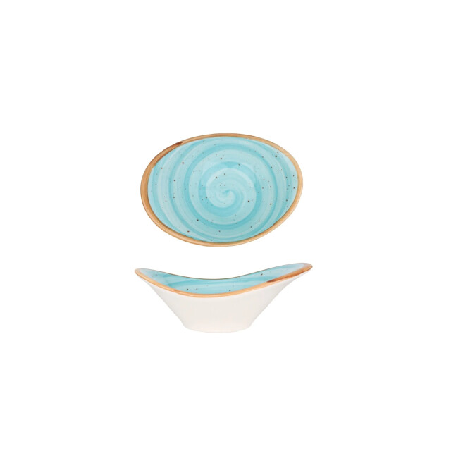 Bonna Serveerschaal aqua porselein 10 cm (45cc) set van 2 3069465 large