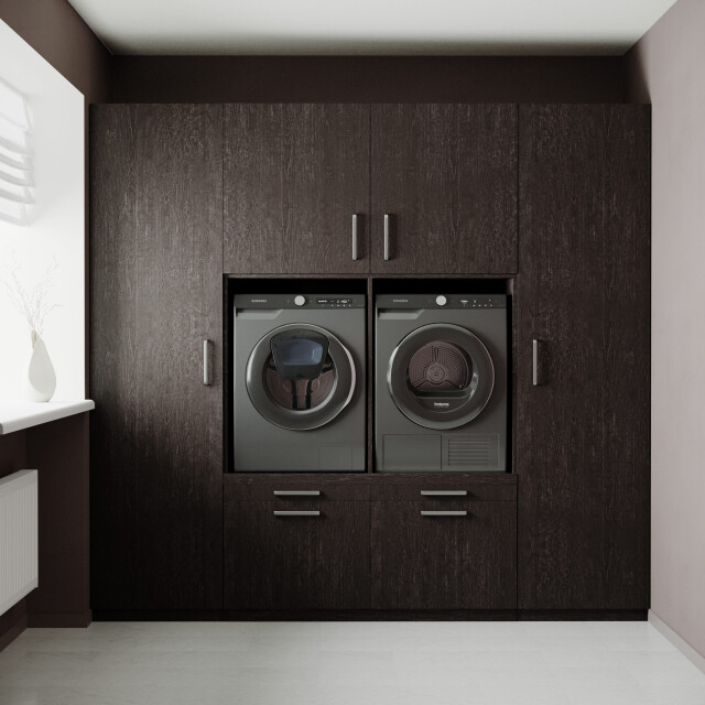 Wasophoogte Wasmachine kast vienna – Ébène 3196943 large