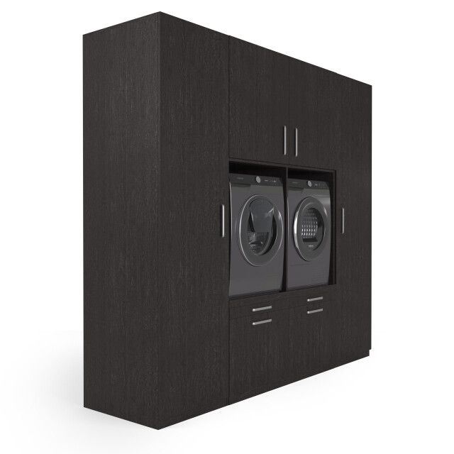 Wasophoogte Wasmachine kast vienna – Ébène 3196943 large