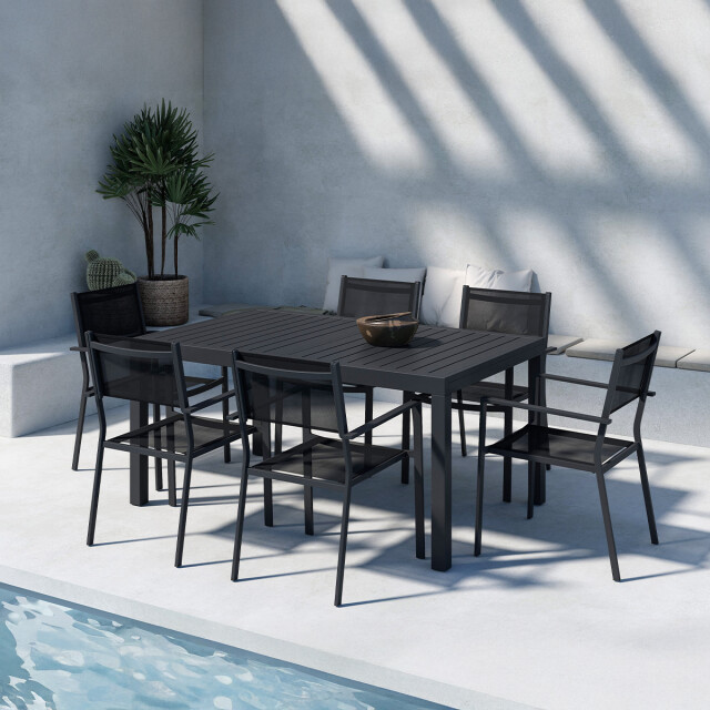 Nest Outdoor Grace aluminium uitschuifbare tuintafel 160 tot 240 x 100 cm 3197024 large