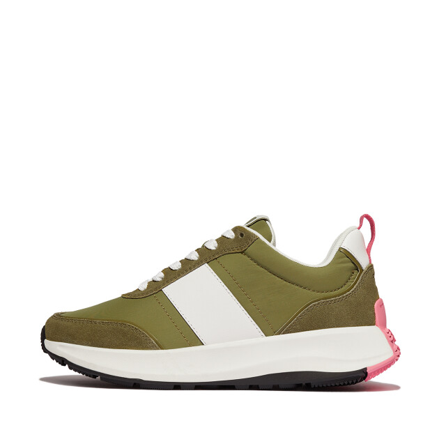 FitFlop F-mode flow sneaker nylon & suede mix IK8 large