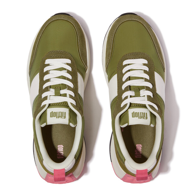 FitFlop F-mode flow sneaker nylon & suede mix IK8 large