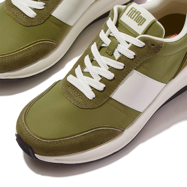 FitFlop F-mode flow sneaker nylon & suede mix IK8 large