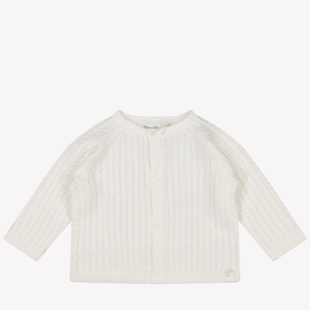 Tartine et Chocolat Baby jongens vest in CA180001325EWHITE large