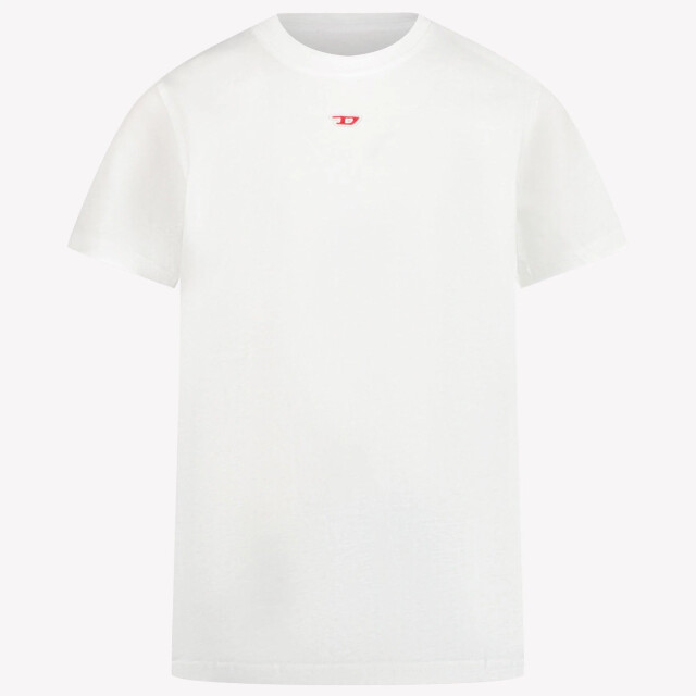 Diesel Kinder unisex t-shirt in J022370GRAIK100BIANCO large
