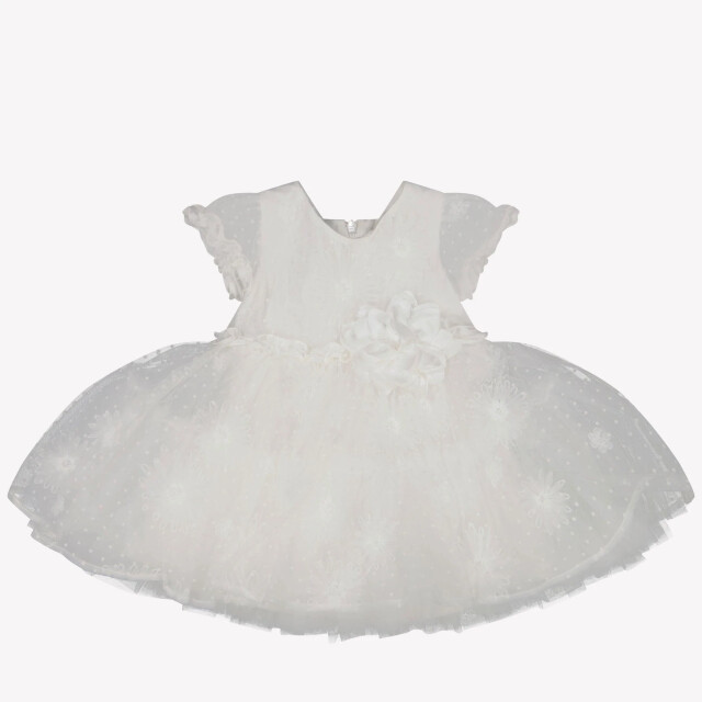 Monnalisa Baby meisjes jurk in 73E90459120001WHITE large