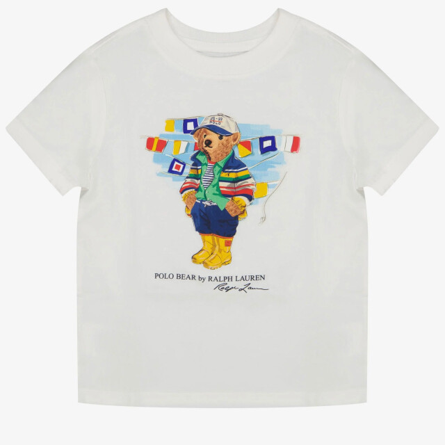 Ralph Lauren Baby jongens t-shirt in 320958332001WHITE large
