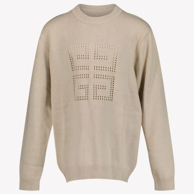 Givenchy Kinder jongens trui in H30694184CREAMSS25<br>4G-geperforeerde large