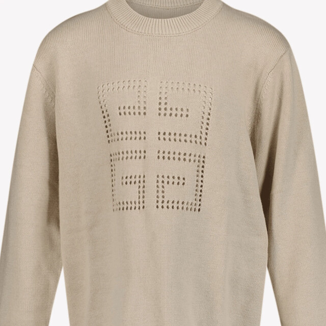 Givenchy Kinder jongens trui in H30694184CREAMSS25<br>4G-geperforeerde large