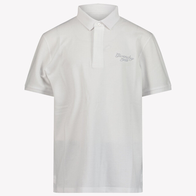 Givenchy Kinder jongens polo in H3074110PWHITESS25<br>poloshirt large