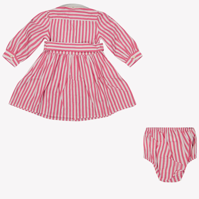 Ralph Lauren Baby meisjes jurk in 957443001151FUCSIASS25<br>gestreept large