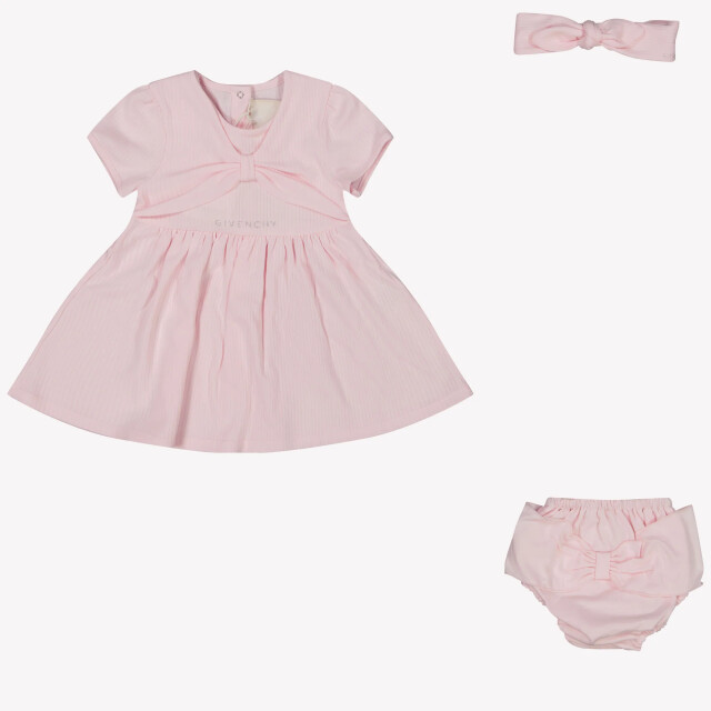 Givenchy Baby meisjes jurk in H30615MARSHMALLOWSS25<br>katoenen large