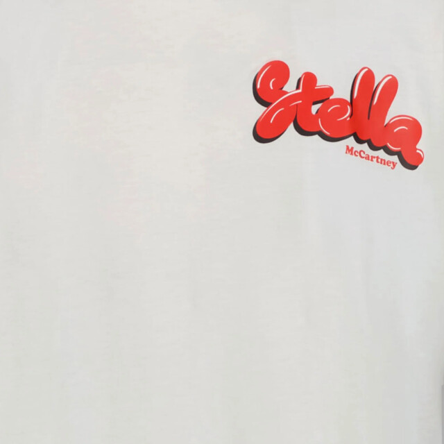 Stella McCartney Kinder meisjes t-shirt in TW8D01Z0434100WHITE large