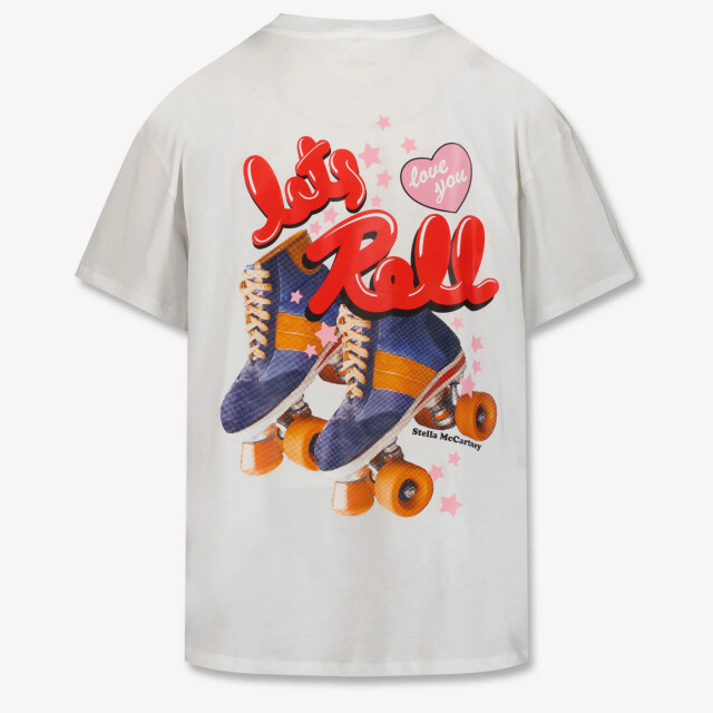 Stella McCartney Kinder meisjes t-shirt in TW8D01Z0434100WHITE large