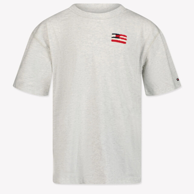 Tommy Hilfiger Kinder jongens t-shirt in grijs <p>Ontdekdeverfijnde large