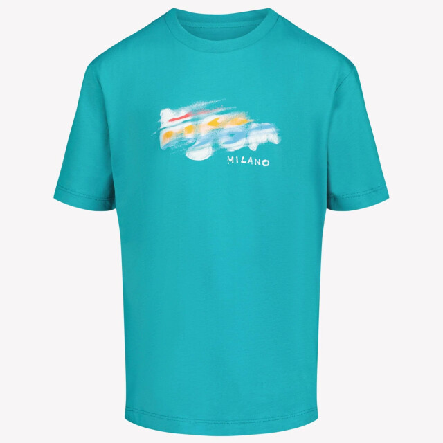 Msgm Kinder jongens t-shirt in S5MSJBTH280MS012BLUE large