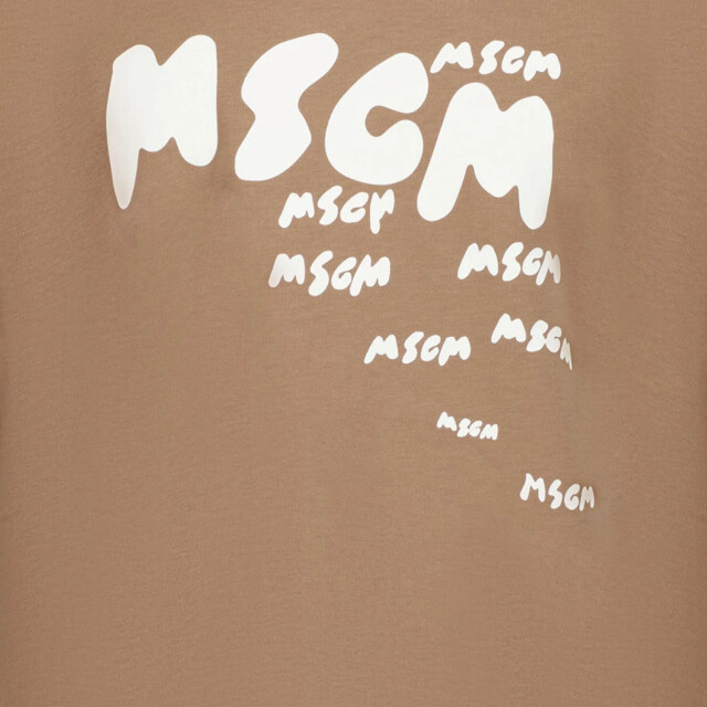 Msgm Kinder jongens t-shirt in S5MSJBTH008MS008CARIBOU/BROWN large