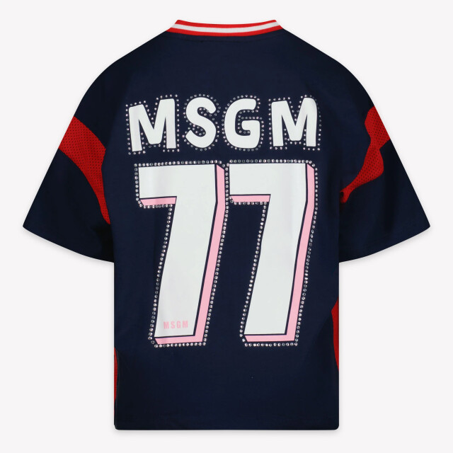 Msgm Kinder meisjes t-shirt in S5MSJGTH252BLU/BLUESS25<br>jersey large