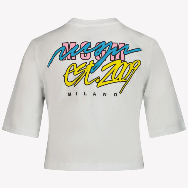Msgm Kinder meisjes t-shirt in S5MSJGTH080001BIANCO/WHITE large