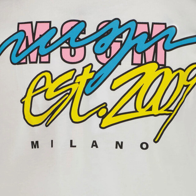 Msgm Kinder meisjes t-shirt in S5MSJGTH080001BIANCO/WHITE large