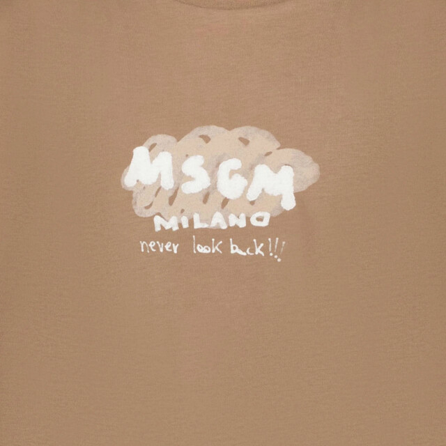 Msgm Kinder jongens t-shirt in S5MSJBTH006MS008CARIBOU/BROWN large