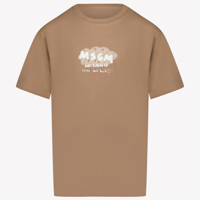 Msgm Kinder jongens t-shirt in S5MSJBTH006MS008CARIBOU/BROWN large
